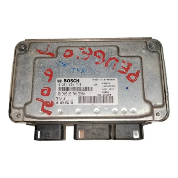 Módulo De Injeção Original Peugeot 206 207 1.4 2007 A 2011