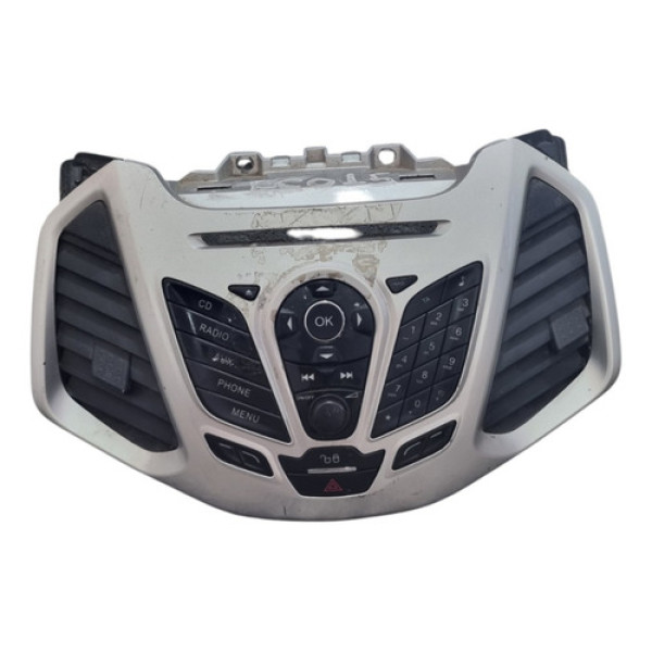 Moldura Rádio Com Difusor  Central Ford Ka  Ecosport 2012 Or Cinza