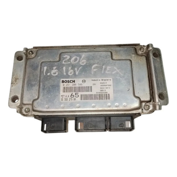 Módulo Injeção Original Peugeot 206 1.4 Flex 2003 A 2008