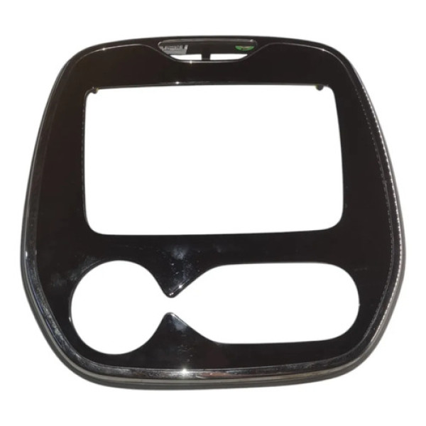 Moldura Rádio Black Piano Renault Captur 2017 A 2022 Preto Piano