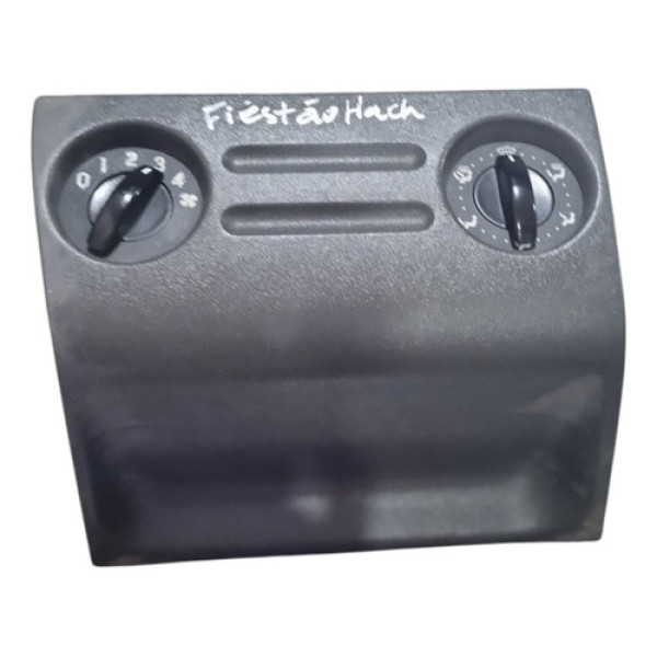 Comando Botão Ar Condicionado Ford Fiesta Original   Cinza