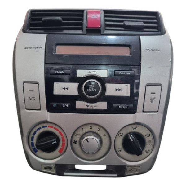 Som Original Honda City 2009 A 2014 Moldura Painel Difusor A Preto