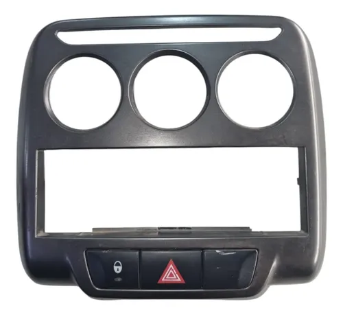 Moldura Painel Central Botão Ar Citroën C3 2010 A 2015 Cinza