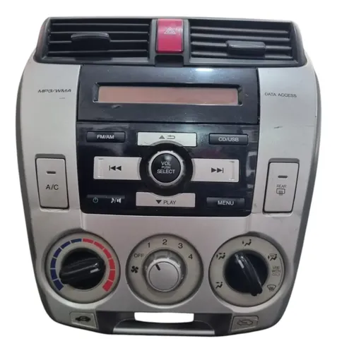 Som Original Honda City 2009 A 2014 Moldura Painel Difusor A Preto